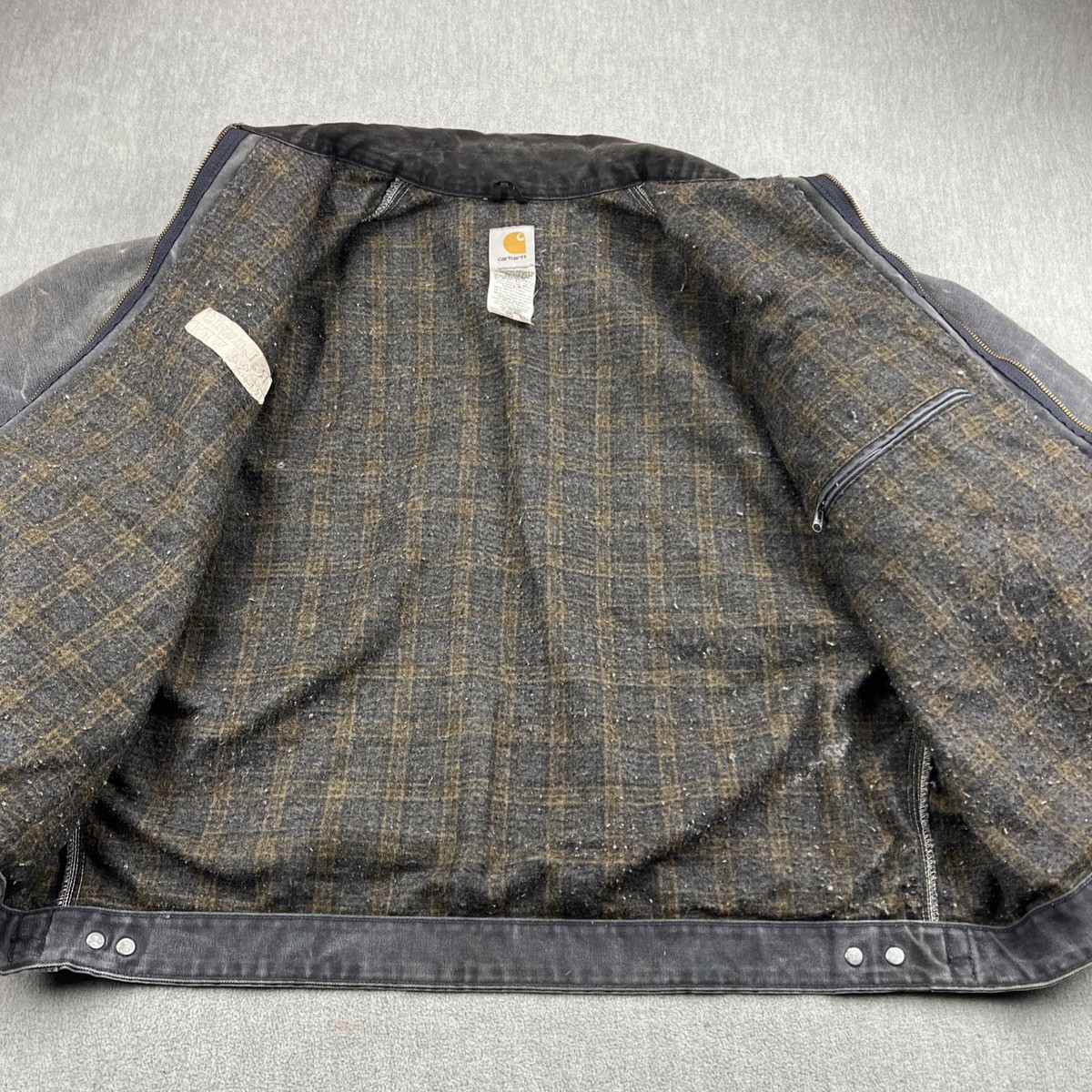 Vintage Carhartt Detroit Jacket Mens XXL J97 PTL Lightning Bolt