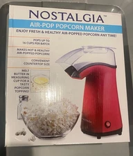 Nostalgia Air-Pop PopCorn Maker 16 Cups RED APH200RED New Boxed