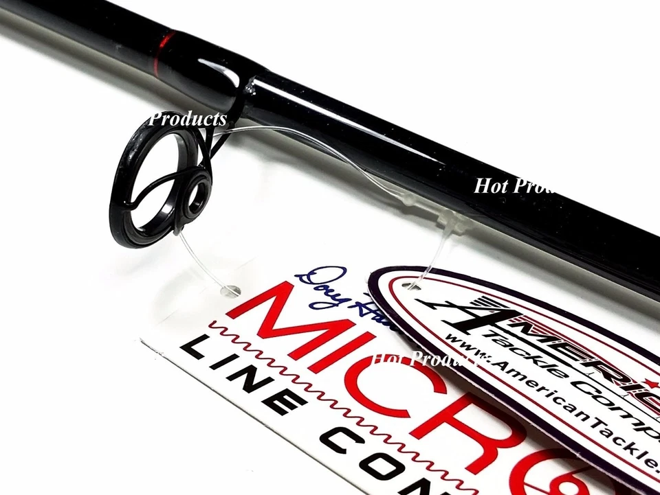 COLLAPSIBLE 2PC Carrot Stix SPINNING 6' 7" Medium Black Microwave Fishing Rod - Image 2 of 4