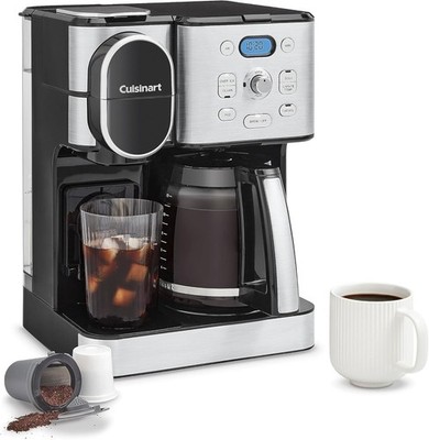 Cuisinart SS-15 2-in-1 Center Combo Brewer 12 Cup Coffee Maker Stainless Steel
