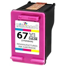 1PK Compatible With HP 67 HP 67XL 67XXL Color Ink for Deskjet Envy 2752 2752e