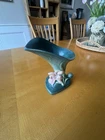 VTG Roseville Zephyr Lily Green Art Pottery Cornucopia Vase 203-6