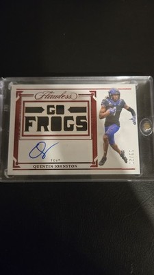 2023 Panini Flawless Collegiate Quentin Johnston TSS-QUJ Autograph 10/20