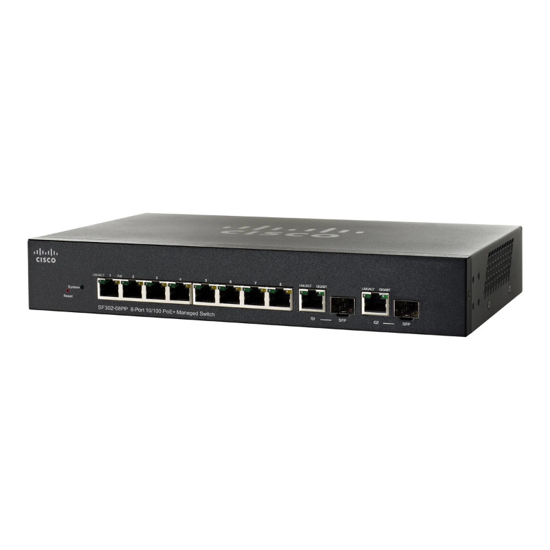 Cisco SF302-08PP 8 ports commutateur géré SF302-08PP-K9