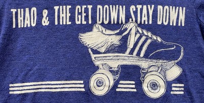 VTG Thao And The Get Down Stay Down Band Women s Tour Shirt, Roller Skates, XS