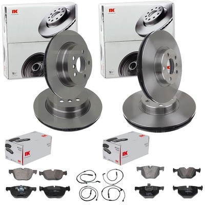 NK BREMSSCHEIBEN+BELÄGE VORNE+HINTEN passend für BMW X5 E70 F15 X6 E71 F16