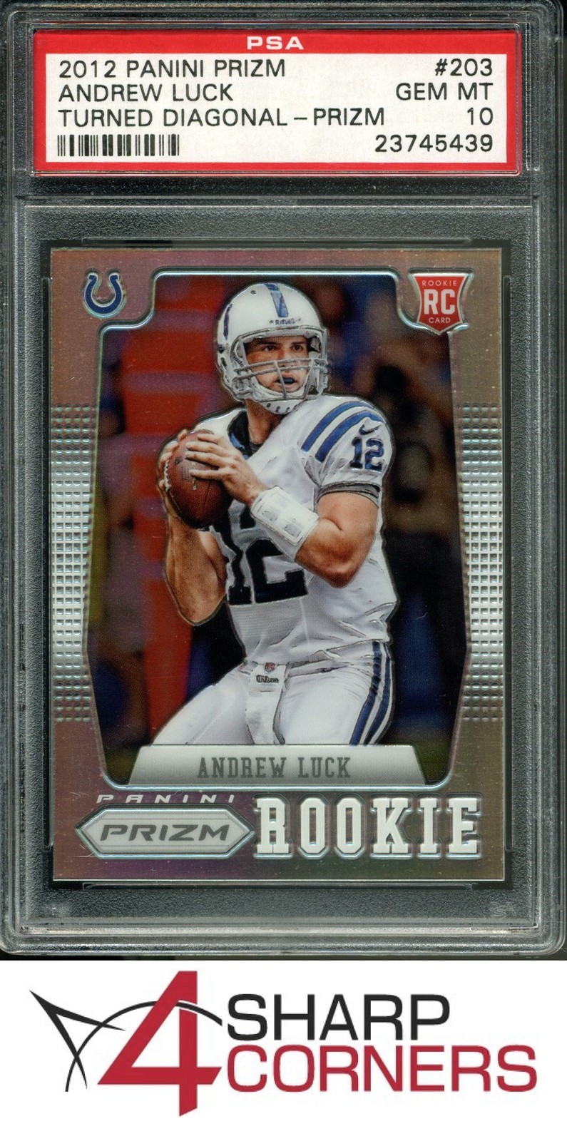 Andrew Luck Panini Prizm #203 Variation
