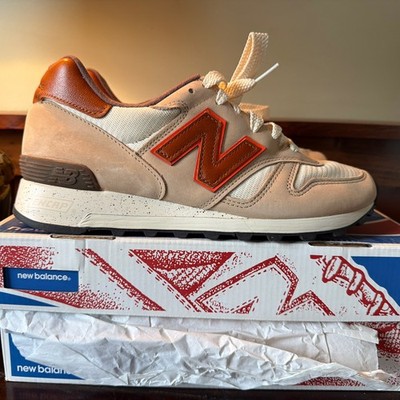 New Balance Mens 1300 White Sand Red M1300GB Size 8  D Made In USA NWOB RARE