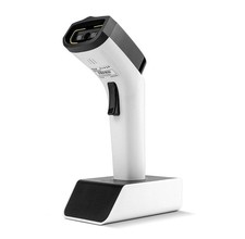 NETUM Fashionable Bluetooth Wireless 1D Barcode Scanner, Hands Free 1D, White