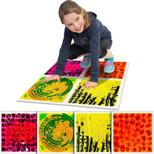 Sensory Floor Lava Tiles: Liquid Fusion Activity Play Mat, Textured Lava Tiles f