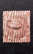 Queen Victori GB 10d SG.113 Pl.1 Used Pmk Constantinople Levant Well Centered VG