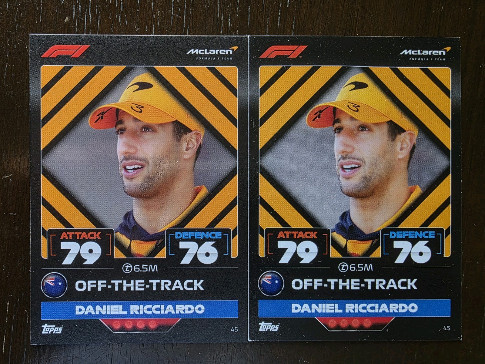 2022 Topps F1 Turbo Attax Daniel Ricciardo Off-The-Track #45 (2)