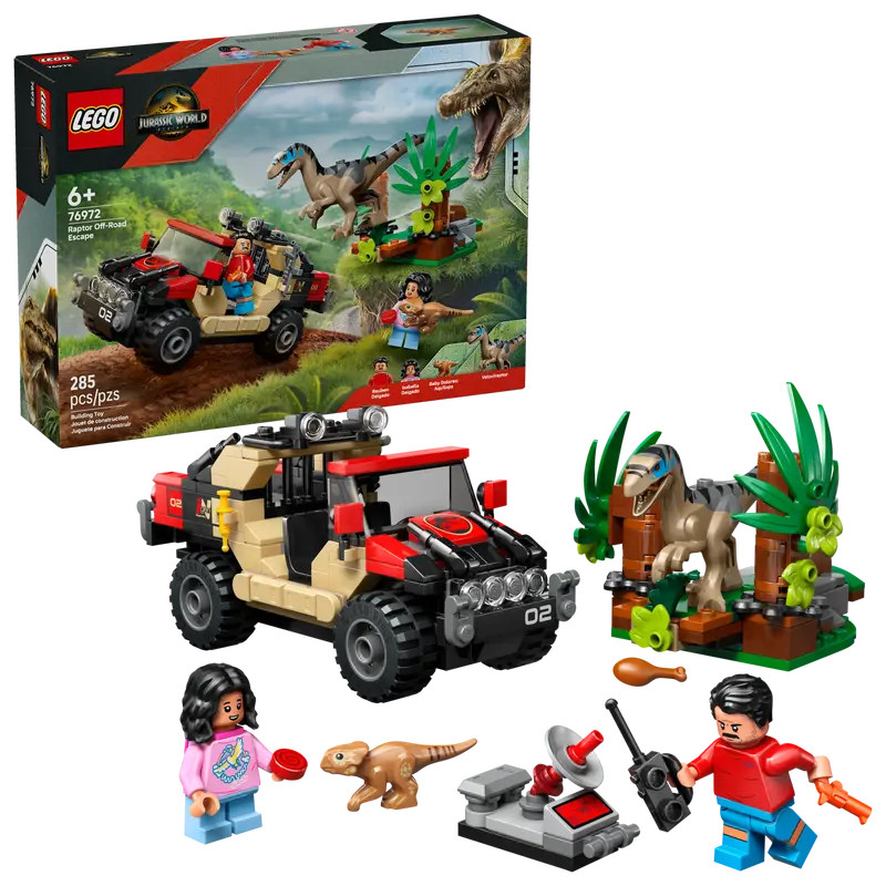 Lego Jurassic World 76972 Raptor Off-Road Escape for Ages 6 and Up - Image 6