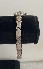 Beautiful Milor 925 Sterling Silver Italy XOXO Bracelet
