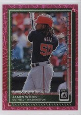 2025 Panini Donruss Optic Pink Velocity Prizm 41/79 James Wood #41 Rookie RC