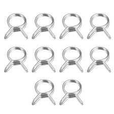 20Set Double Wire Spring Hose Clamp 304 Stainless Steel 8mm Spring Clips