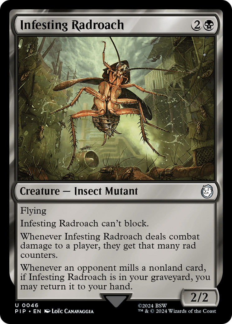 Infesting Radroach #46 (LP) Fallout PIP Magic MTG