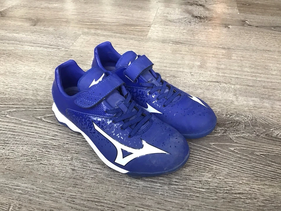 Mizuno Wave Select Nine Jr Low Youth Size 3 Molded Baseball Cleats Boys 320581  - Image 2 of 4