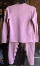 Women Solid Color Two-piece Set Thermal Underwear Stretch Top And Pants Set