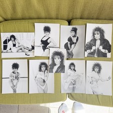 Lot of 9 Vintage Chantelle Mills 1988 Glamour Press Photos Marilyn Monroe Blouse