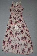 Takara Faux Wrap Sleeveless Hi Low Hem Dress Youth 5 Pink Floral Flowy Lace Boho