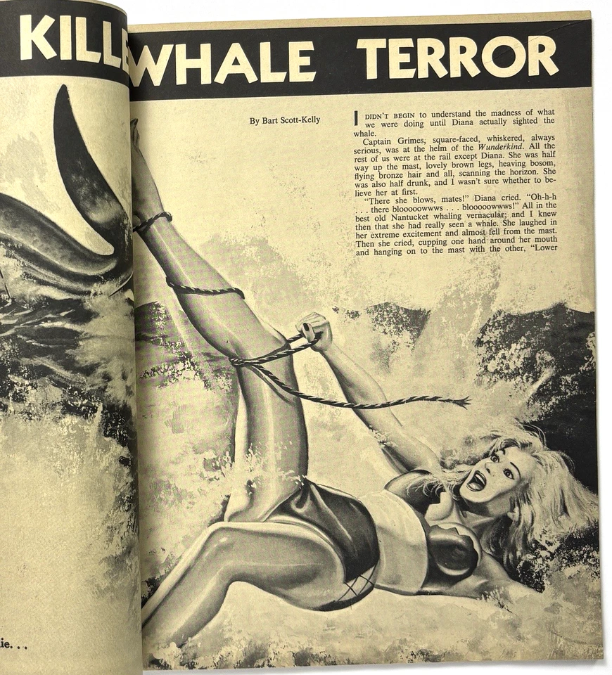WILDCAT ADVENTURES Magazine (Apr 1960) ICONIC BASIL GOGOS COVER Pinup GGA RARE - Image 3 of 4