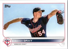 2022 TOPPS UPDATE #US16 SONNY GRAY SP SHORT PRINT VARIATION MINNESOTA TWINS