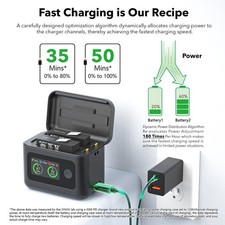 Dual Battery Fast Charger for Insta360 X6 5-in-1 Smart Charging Hub Storage Case