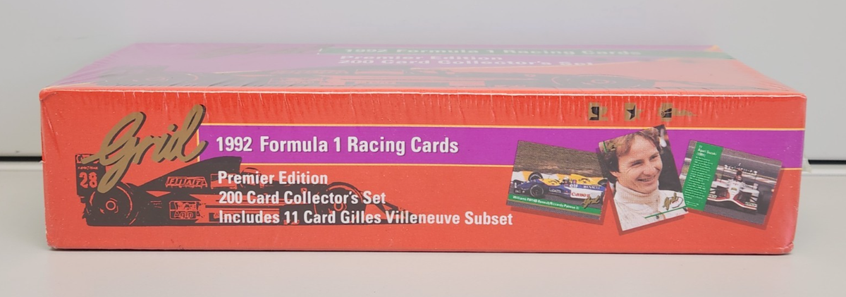 Grid 1992 Formula 1 Racing F1 200 Trading Card Collector's Set