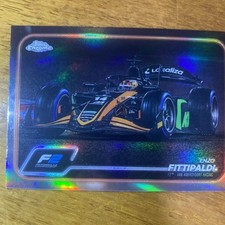 Enzo Fittipaldi Topps Chrome Refractor F2 Van Amersfoort Racing Topps F1 Chrome