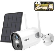 ieGeek Wireless Outdoor Solar Battery Security Camera WiFi Home CCTV System,UK