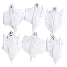 6 Pack Halloween Hanging Ghosts, 27.6 Inch Flying Ghost Hanging Ghosts 6PCS