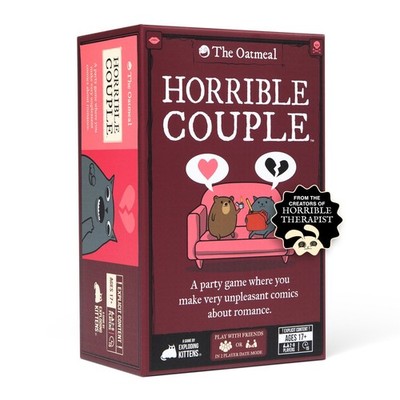 Exploding Kittens Horrible Couple Adult Party Card Game 2-8 Players Ages 17+
