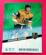 2024-25 BRENDAN BRISSON 6/25 Debut Ticket Access Auto Golden Knights Credentials