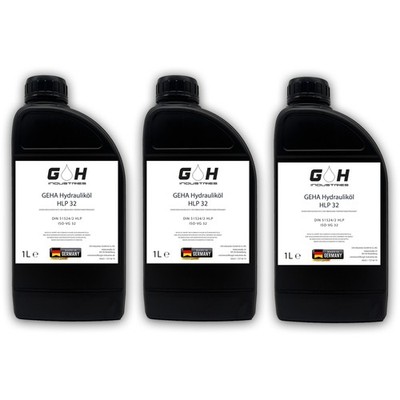 3 L HLP 32 | Hydrauliköl | ISO VG 32  | DIN 51524 Teil 2 | 3 x 1 Liter Dose
