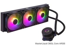 Cooler Master MasterLiquid 360L Core ARGB 360mm AIO CPU Liquid Cooler Black Open
