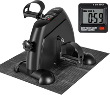 Mini Exercise Bike Under Desk Pedal Exerciser Cycle Arm Leg Peddler LCD Display