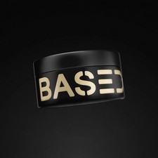 BASED Pomade for Men, Medium Hold Shiny Finish, Natural Nourishing Hair Styling