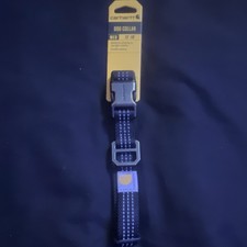 Carhartt Reflective Adjustable Dog Collar Medium 12-18" Durable Nylon Black