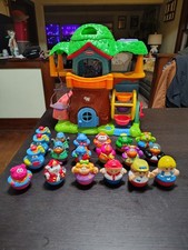 Vintage Playskool Weeble Wobble Musical Treehouse 2004 Playset, 19 Weebles