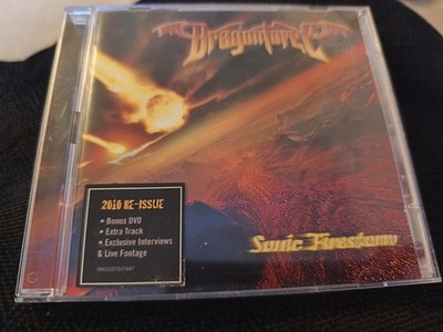 RARE DRAGONFORCE CD & DVD RE-ISSUE SONIC FIRESTORM 2010 SPINEFARM HYPE STICKER