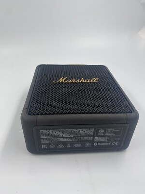 Marshall Stockwell II Portable Speaker System - Black and Brass