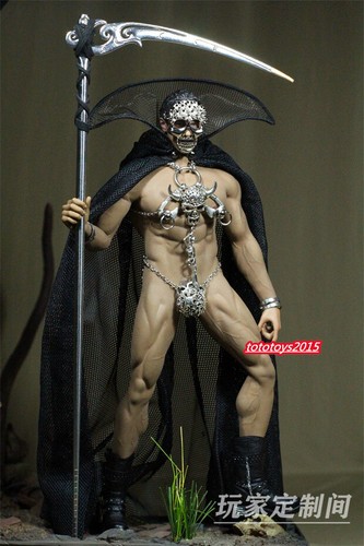 1:6 Skull Mask Underwear Cloak Clothes Fit 12" Male phicen Action Figure Body - Picture 4 of 10