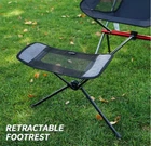 Folding Footrest Leg Rest Camping Chair Footstool for Hiking Fishing Picnic