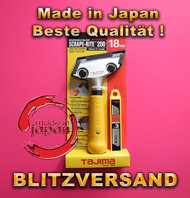 TOP! Universalschaber 200 mm Tajima SCR-L200 (18mm Klingen) Made in Japan NEU !