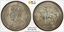 (1934-35) Australia Centennial 1 Florin PCGS MS64 Lot#G9731 Silver! Choice UNC!