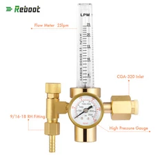 MIG FlowMeter Copper Welding Regulator CO2 Gas Valve Welding Accessory CGA320