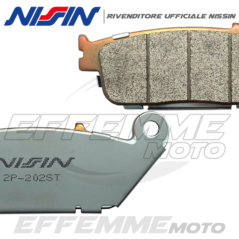 Pastiglie HONDA Hornet 600 2003 2004 2005 2006 (Kit Ant.+ Post. NISSIN Sinter) - Immagine 2 di 3