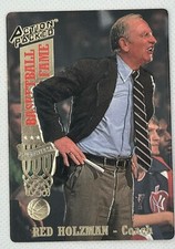 1993 Action Packed Hall of Fame #13 RED HOLZMAN New York Knicks NICE CARD !!!
