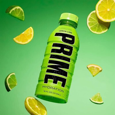NEW PRIME HYDRATION DRINK 1 16.9 FL OZ BOTTLE LEMON LIME FLAVORED